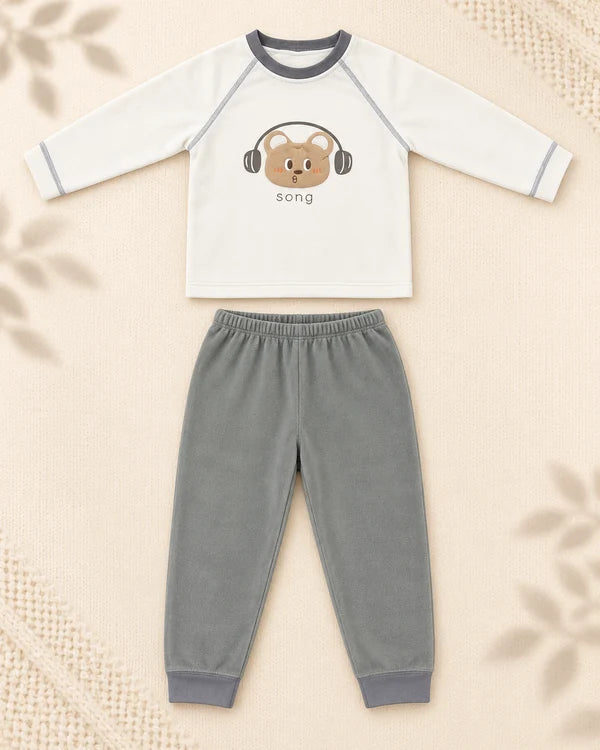 Winter Night Suit - Grey DJ Bear - C7