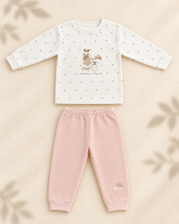 Winter Night Suit - Pink Bunny - C9