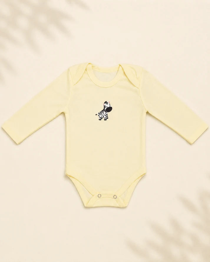 Pack of 5 Full Sleeve Bodysuits - Animal Kingdom - 003