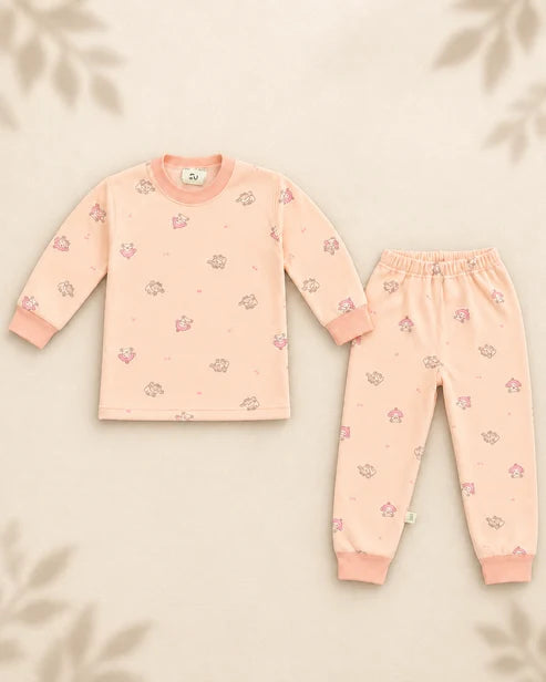 Winter Night Suit - Peach Character - D7