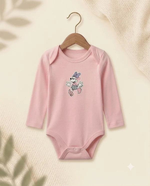 Pack of 3 Full Sleeve Bodysuits - Miney Mouse - 004
