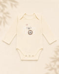 Pack of 3 Full Sleeve Bodysuits - Lion & koala - 008