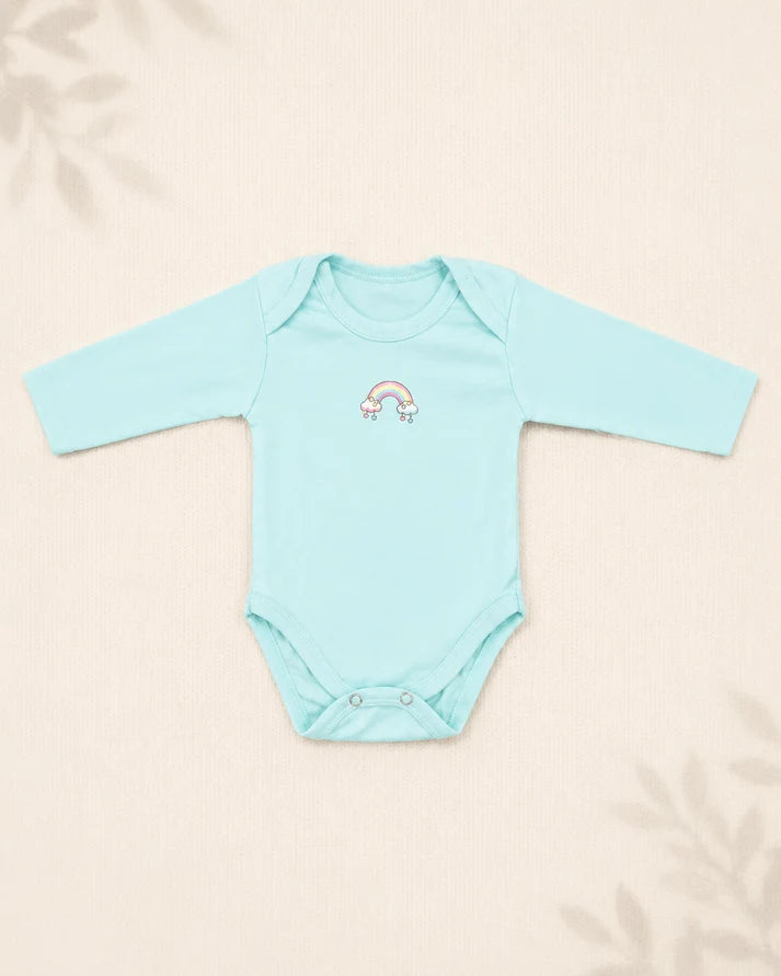 Pack of 5 Full Sleeve Bodysuits - Strawberry & Rainbow - 002