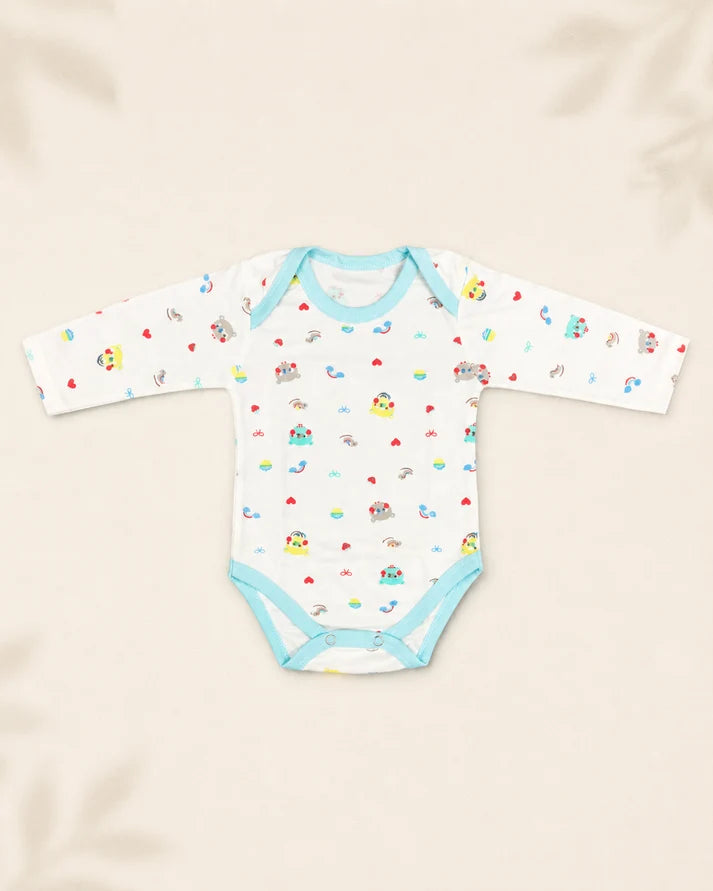 Pack of 5 Full Sleeve Bodysuits - Strawberry & Rainbow - 002