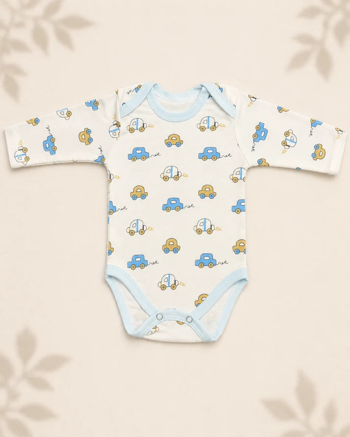 Pack of 5 Full Sleeve Bodysuits - Animal Kingdom - 003