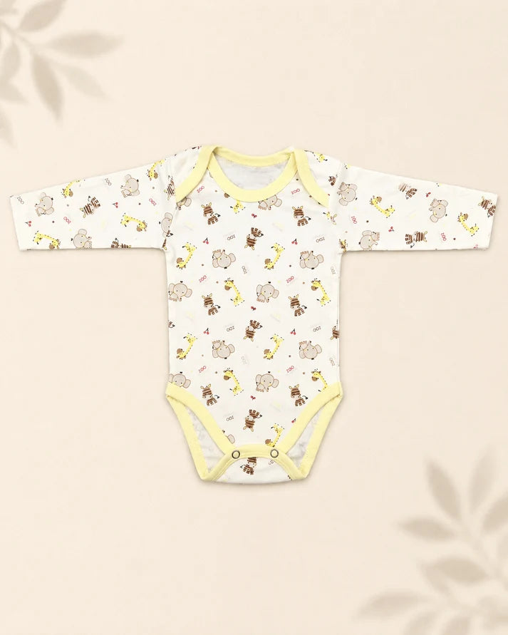 Pack of 5 Full Sleeve Bodysuits - Animal Kingdom - 003