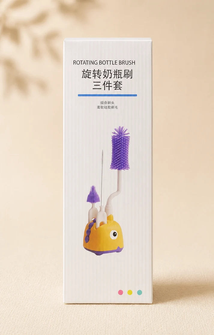 Rotating Bottle Brush Set