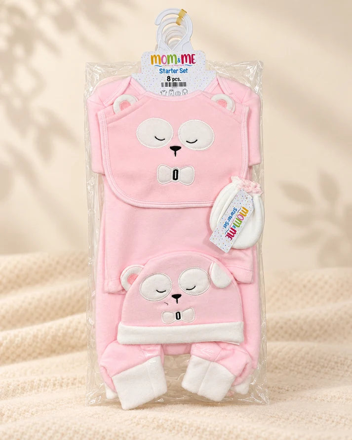 8 Pieces Fleece Starter Set - MM58 - Pink
